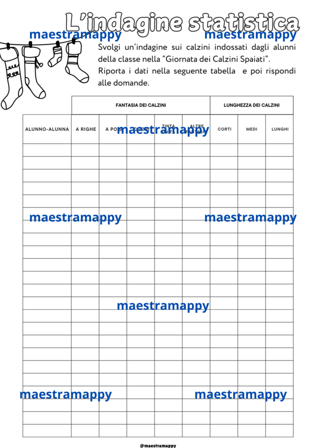 PACCHETTO GIORNATA DEI CALZINI SPAIATI (MATEMATICA, INGLESE, ARTE) 🧦
