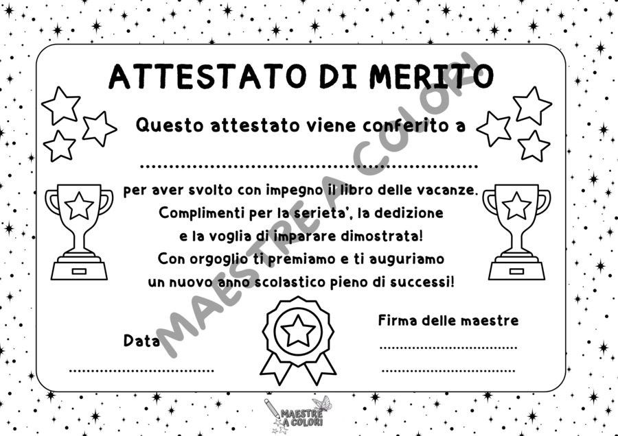 ATTESTATO DI MERITO