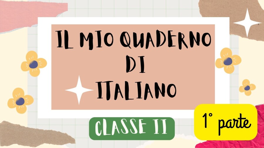 QUADERNO DI ITALIANO per la classe 2^ - 1° parte -