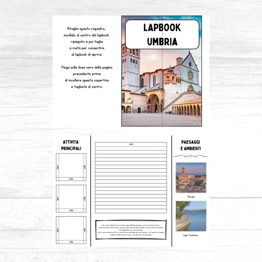 Lapbook Umbria da stampare