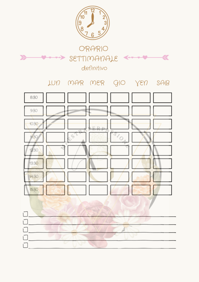 agenda di classe