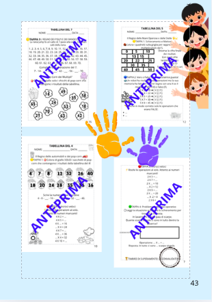 Super tabelline!  🚀 Imparale in classe 2ª, Ripassale in classe 3ª: Quaderno operativo  Inclusivo a tappe