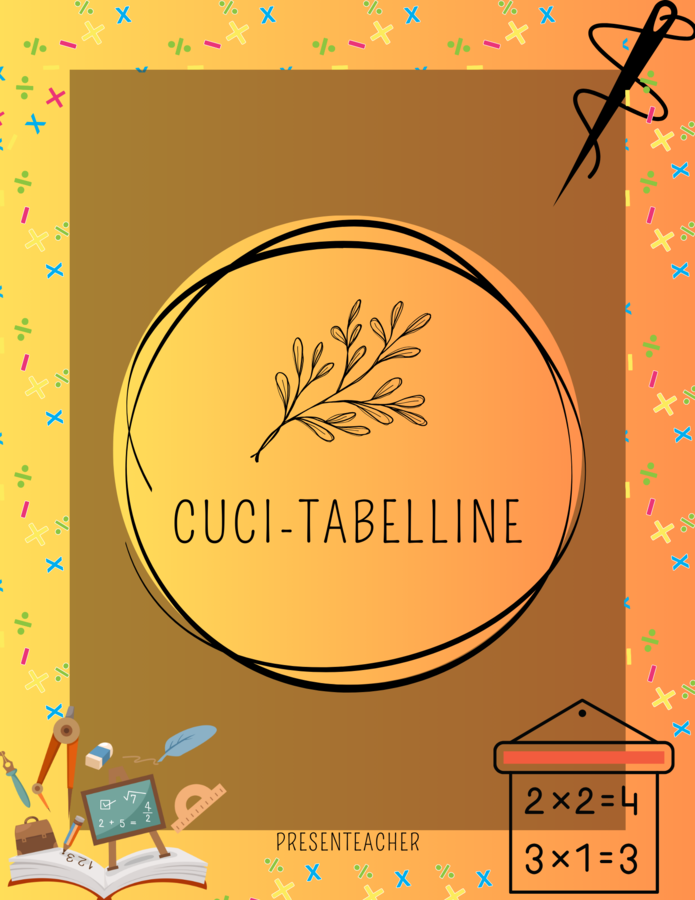 Cuci tabelline - Tabelline tutte da cucire