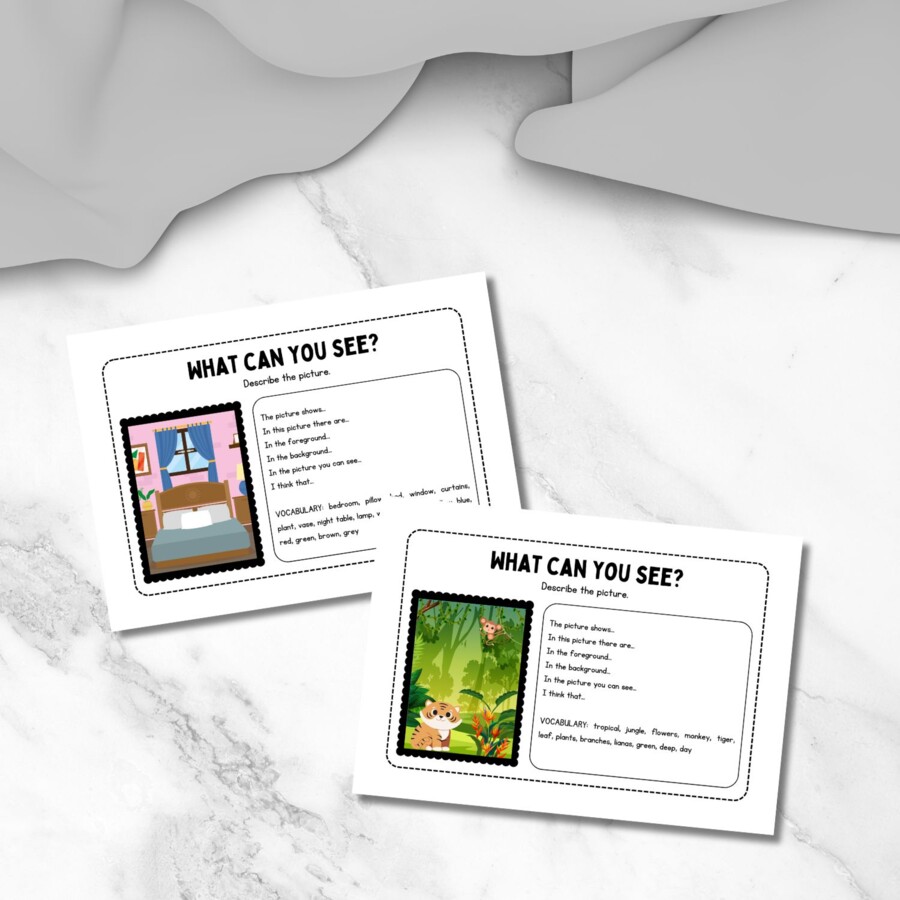 Describe the pictures - Attività di scrittura in inglese