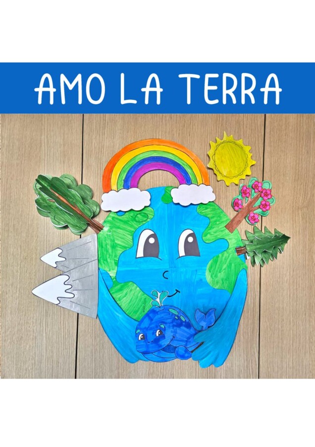 🌍 Poster “Amo la Terra” per Giornata della Terra