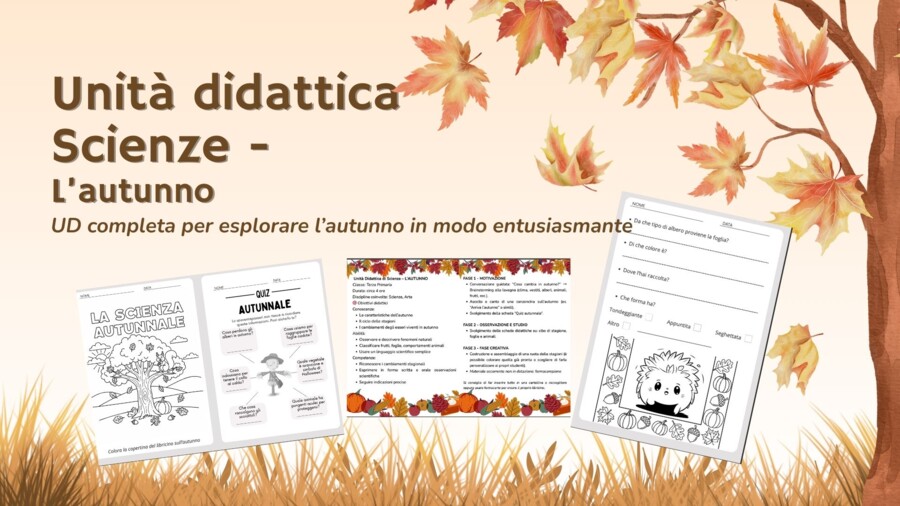 Unità didattica di Scienze - L'autunno