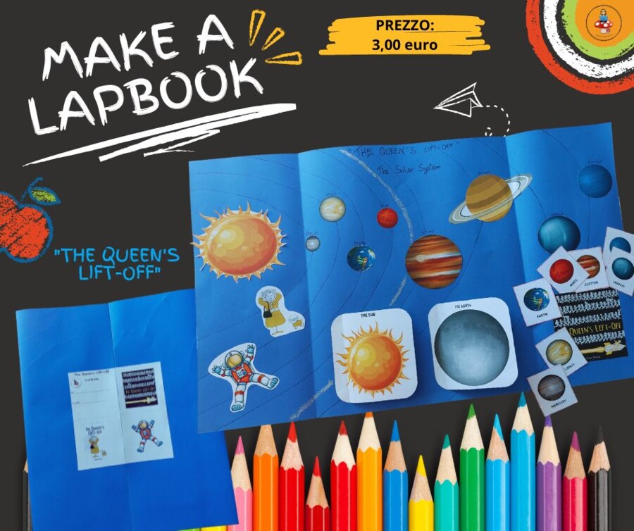 LAPBOOK "The Queen's lift-off"