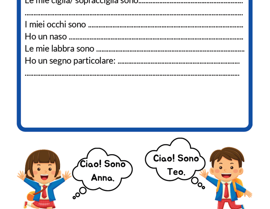 La descrizione del viso