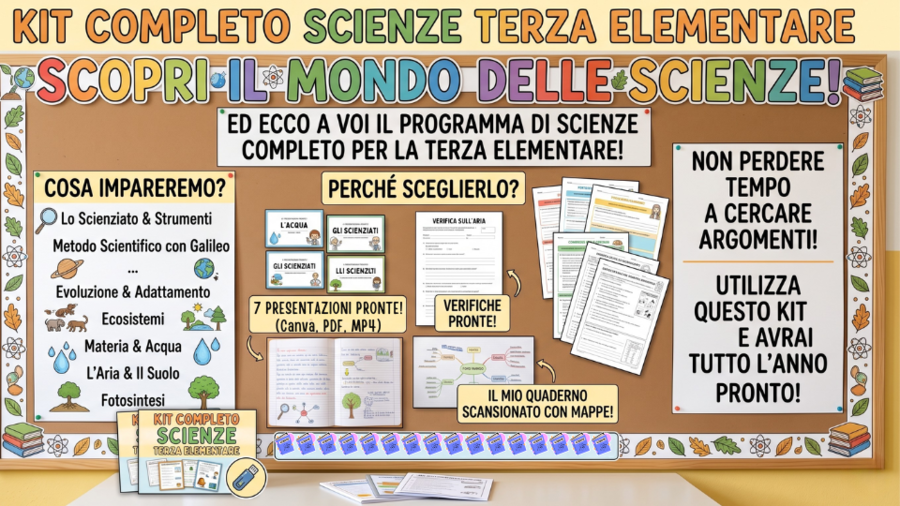 PROGRAMMA COMPLETO di scienze - terza elementare