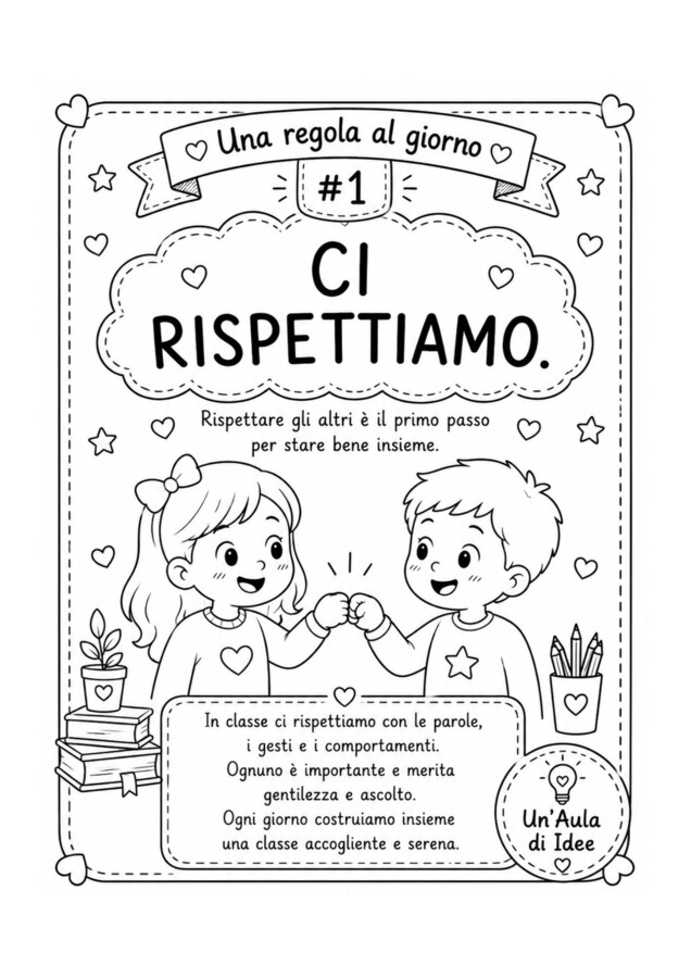 Kit delle regole di classe prima