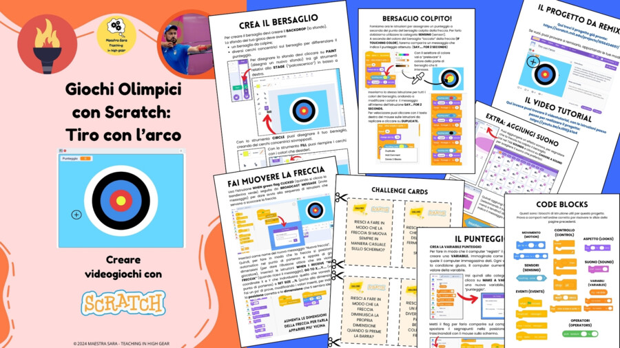 Giochi olimpici con Scratch: il tiro con l'arco