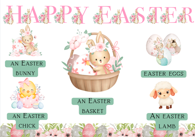 🌸🐣 Easter Bulletin "Easter" – Printable PDF! 🐰🌿