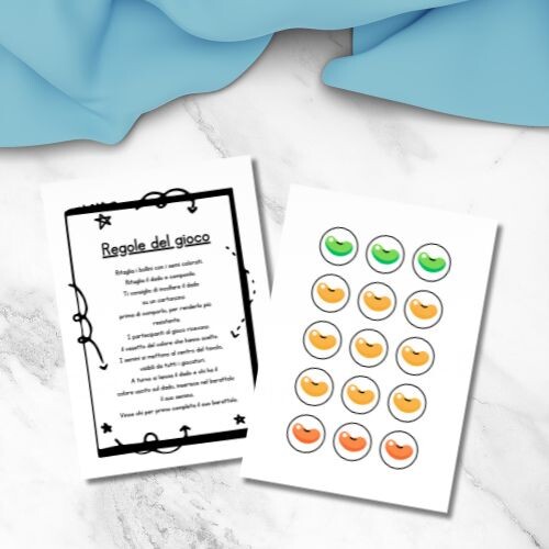 Gioco per bambini da stampare - I semini ed i barattoli