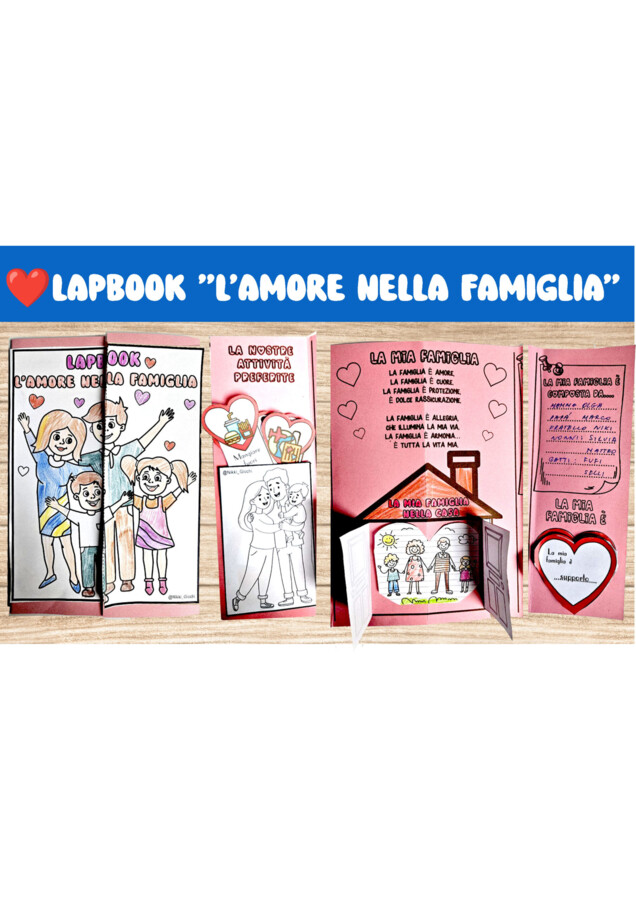 ❤️ Lapbook “L’amore nella famiglia”