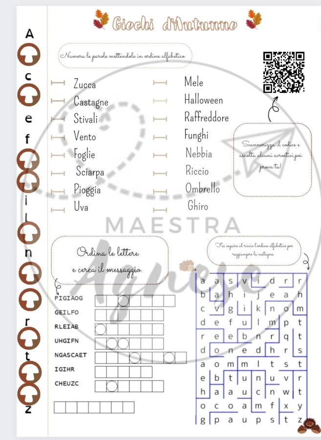 Giochi Linguistici d'autunno