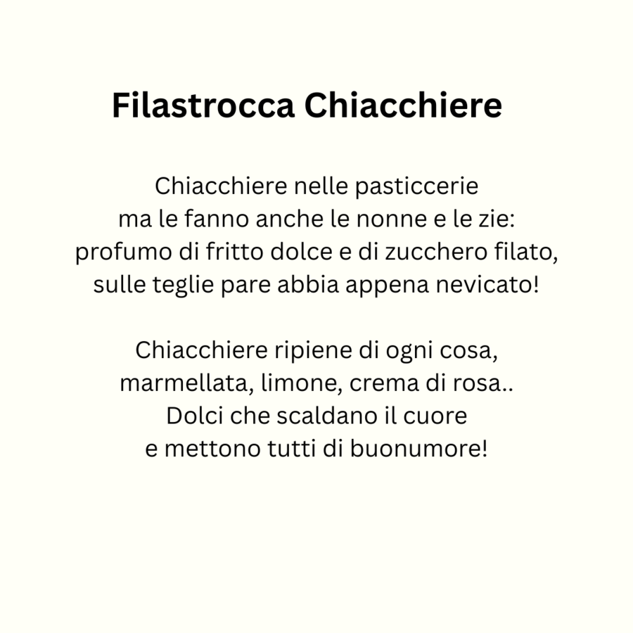 Filastrocca Chiacchiere