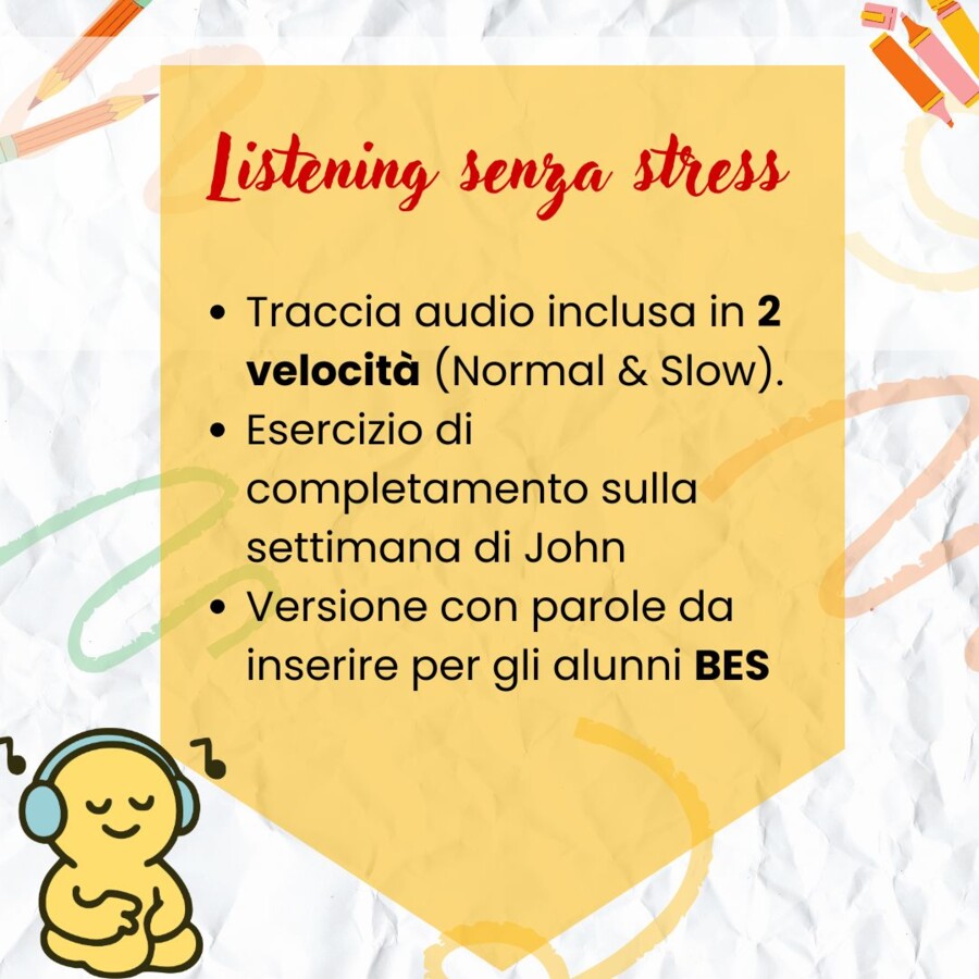 English Test Unit 3: Free Time & Hobbies (Kit Completo con Audio a 2 velocità)