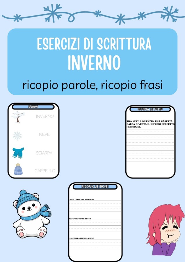 frasi e parole d'inverno