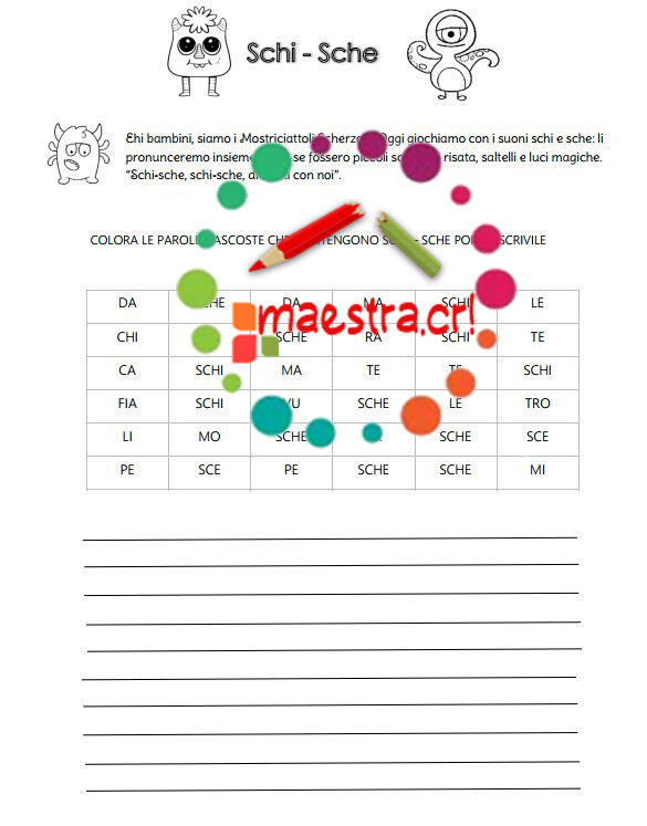 I Mostriciattoli scherzosi Schi Sche