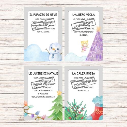 Storie in stampatello maiuscolo sul Natale