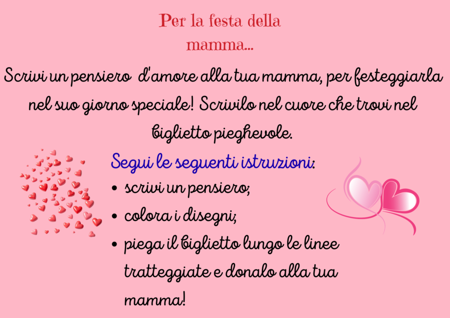 UN PENSIERO PER LA MAMMA