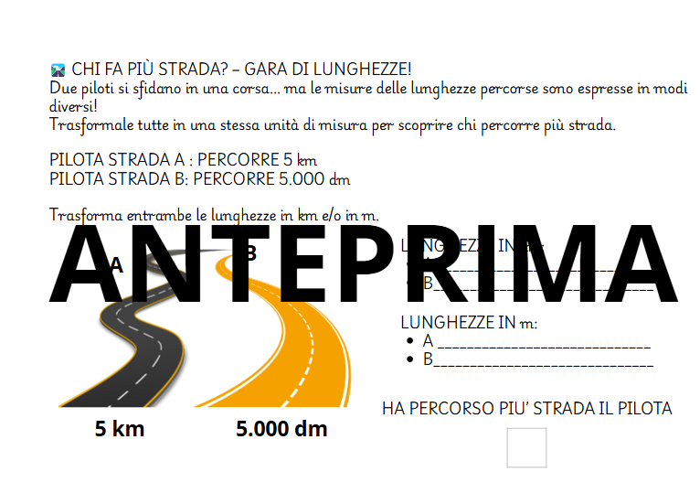 Gara di lunghezze in stazioni didattiche