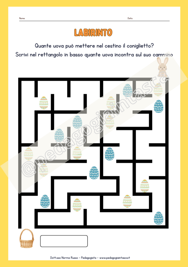 Attività riempitempo Pasqua scuola primaria