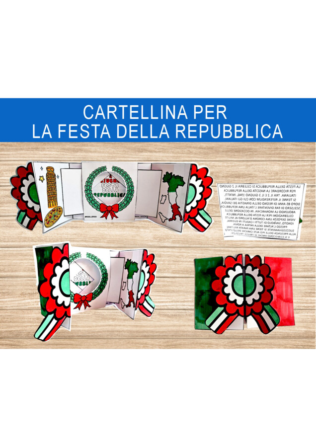cartellina per la Festa della Repubblica 2 giugno