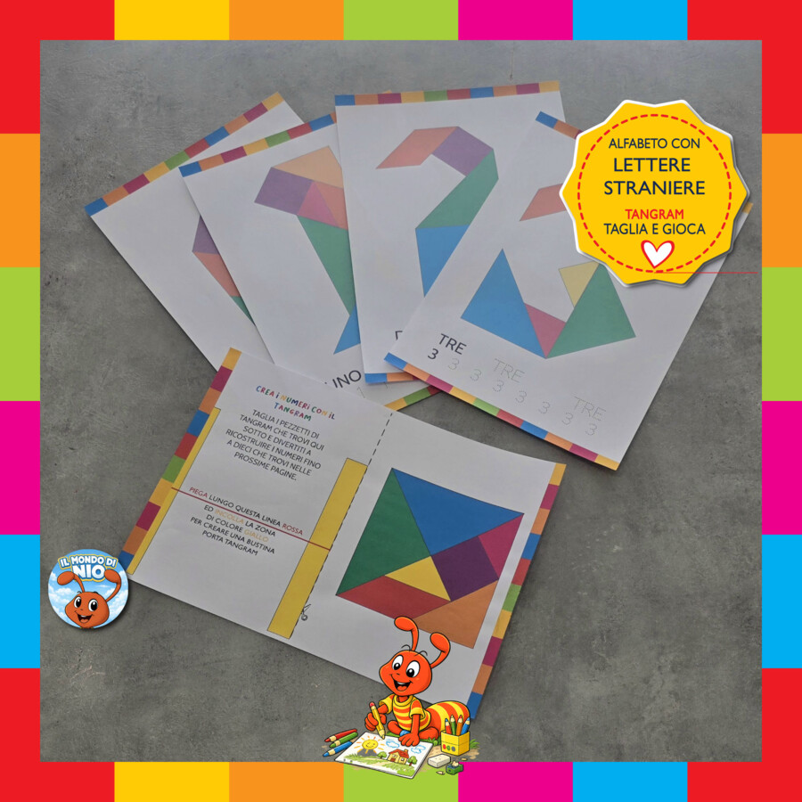Numeri e Logica delle forme geometriche – Kit Pregrafismo 0-10 | 12 Pagine PDF Stampabili | Gioco Educativo Montessori, Approccio alla Matematica e Sviluppo Spaziale | Scuola Infanzia e Primaria
