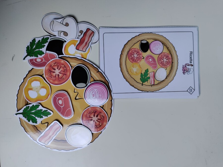 🍕Gioco Didattico “Pizza” – Attenzione, memoria e motricità fine