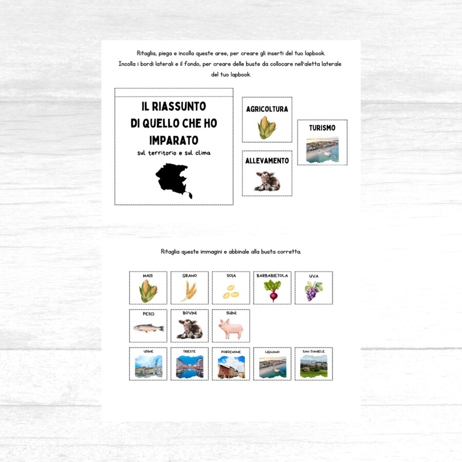 Lapbook Friuli Venezia Giulia scuola primaria