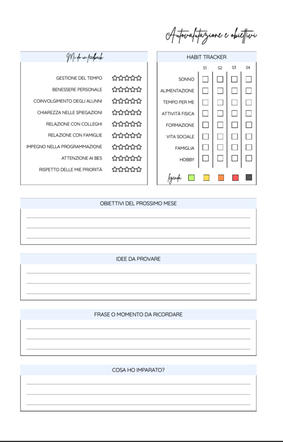 La BellAgenda 2025/2026 - Teacher Planner (Blu)