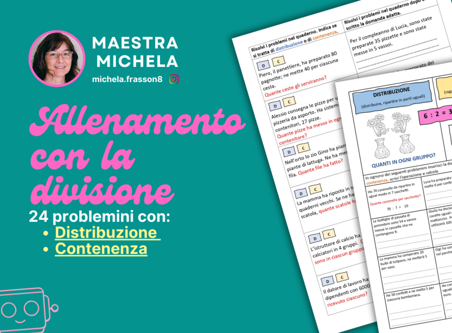 Problemini con la divisione - classe terza
