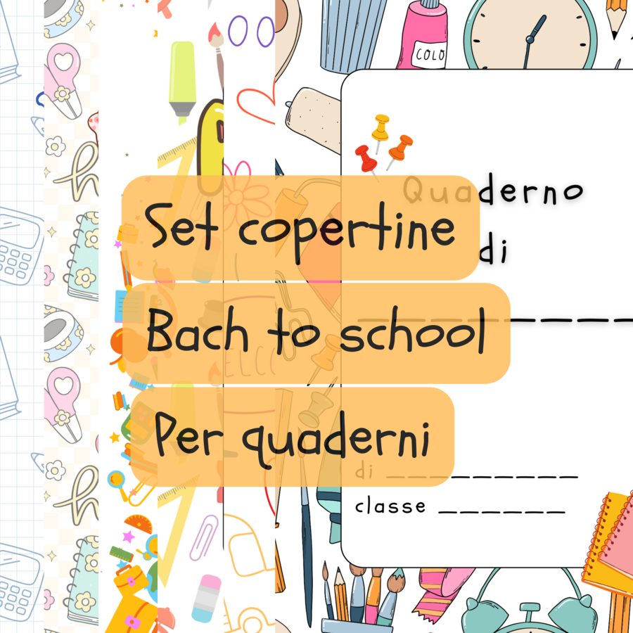 Copertine per quaderni da stampare - Pdf - Back to School