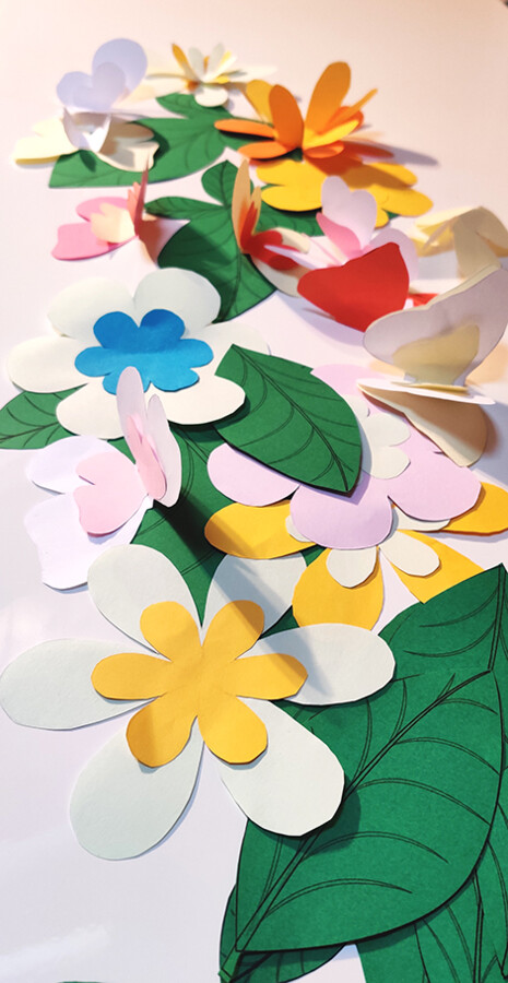 "Primavera in 3D" decorazioni componibili