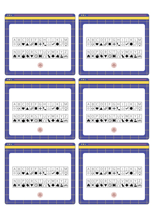 Vocabulary decoding - printable coding sets to practice new vocabulary (all topics and grammatical constructions)