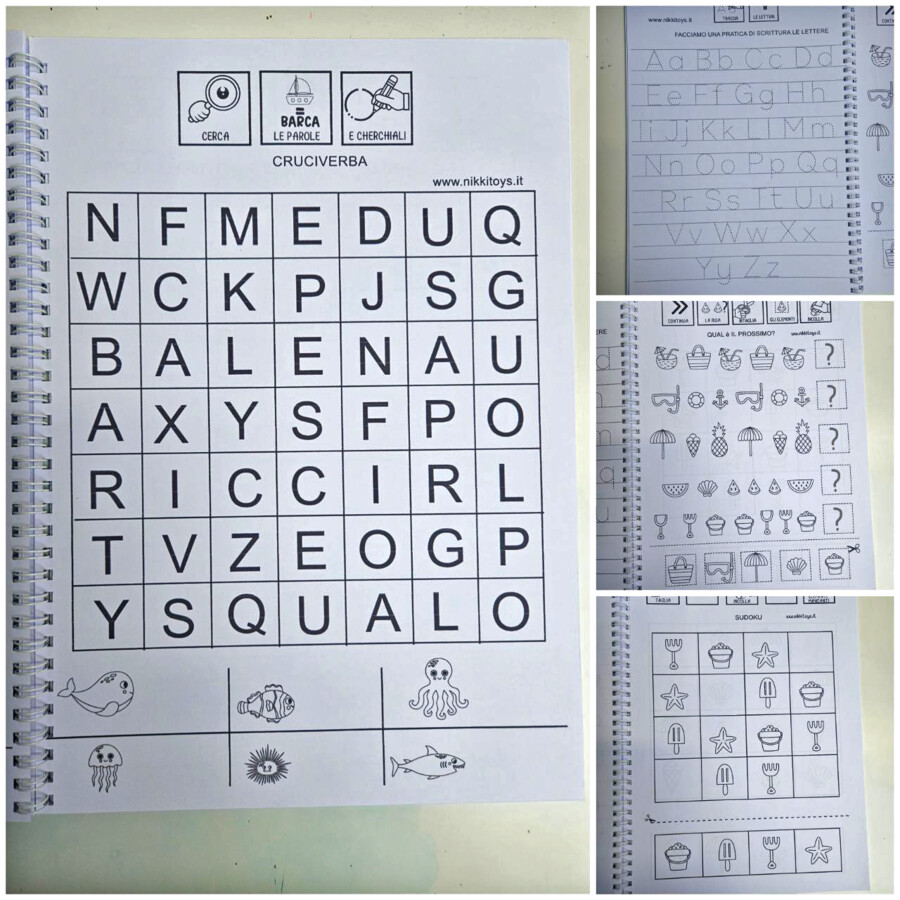QUADERNO CON ESERCIZI PER L'ESTATE