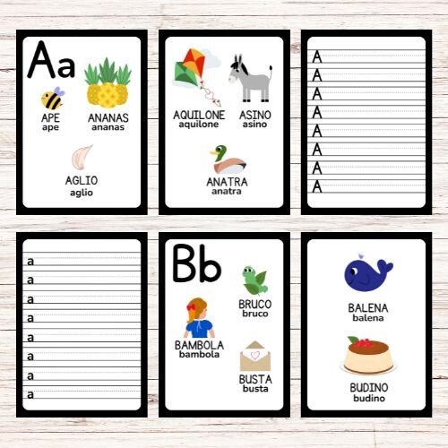 Schede per imparare a scrivere le lettere dell’alfabeto - Back to school