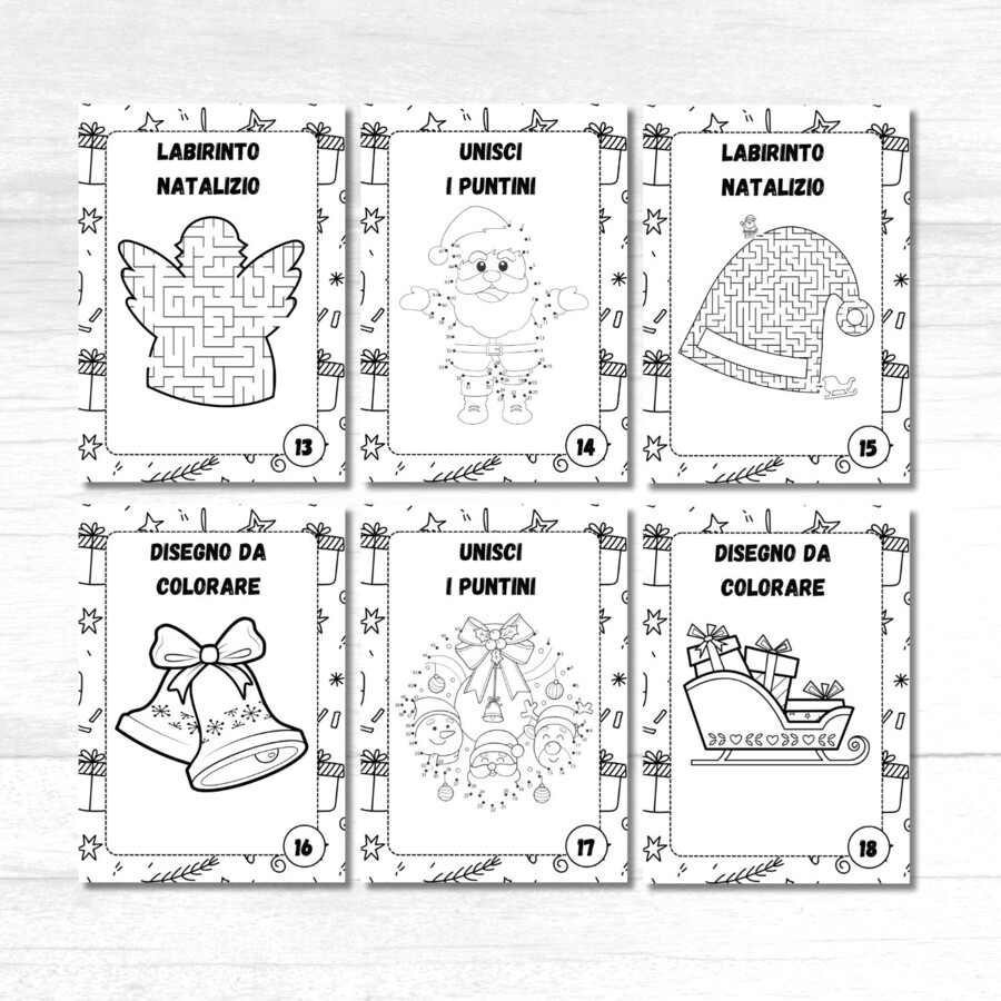 Calendario dell’avvento da stampare gratis