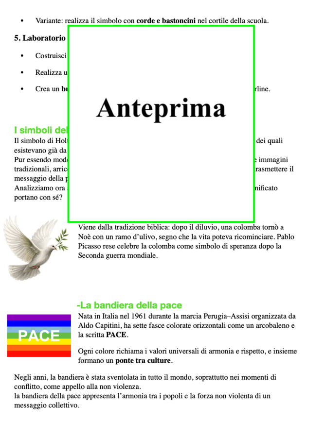 La Giornata della Pace: Seme di Speranza-Un percorso didattico completo per esplorare il simbolo di Holtom e altri segni universali di pace