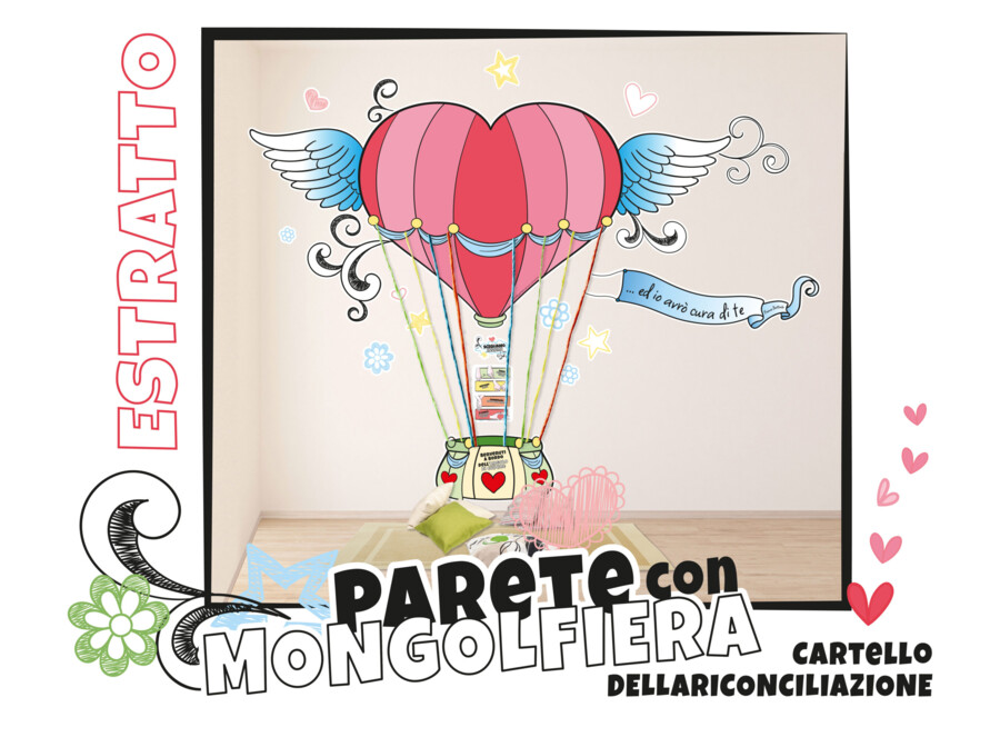 MONGOLFIERA da parete + Cartello della RICONCILIAZIONE