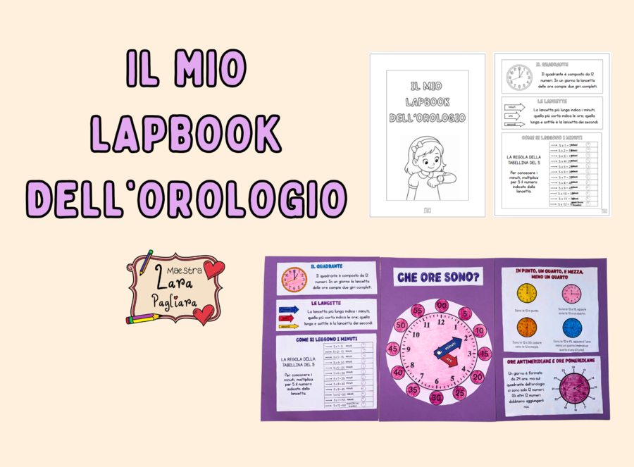 Il mio lapbook dell'orologio