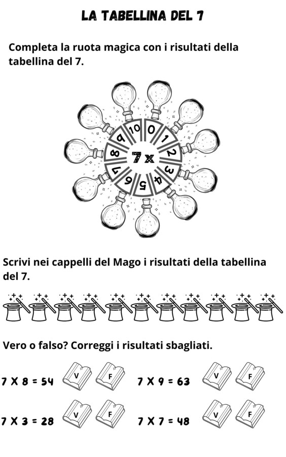 Il Magico Mondo di Mago Matematico - eserciziario completo per la seconda elementare