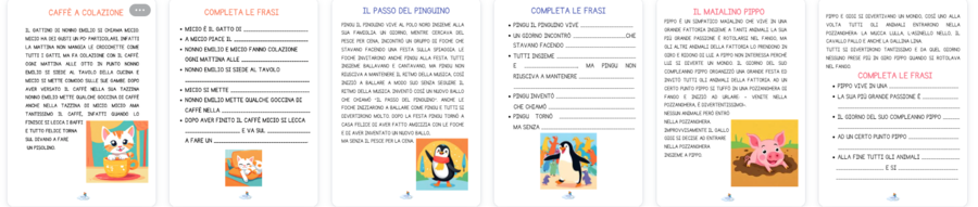 LETTURE IN STAMPATO MAIUSCOLO