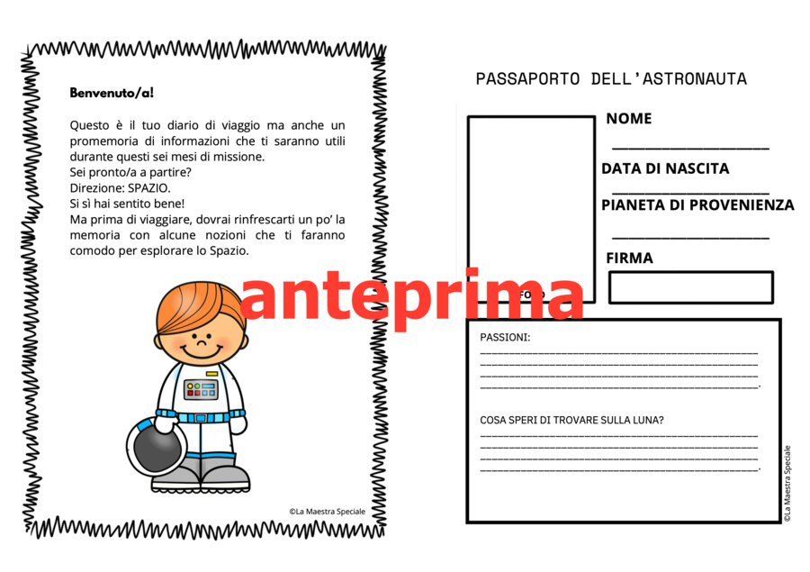 VIAGGIO NELLO SPAZIO.