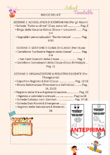 Kit Accoglienza & Organizzazione Scuola Primaria – attività icebreaking e registro docente completo (PDF stampabile)
