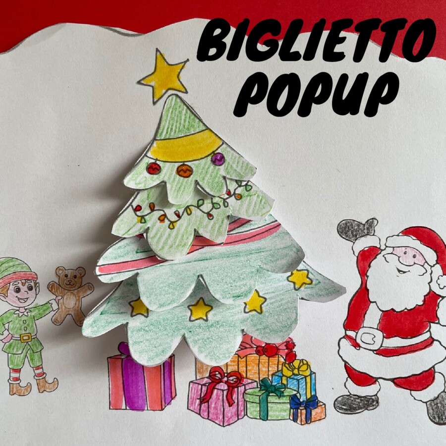 2 Biglietti di Natale POPUP da costruire