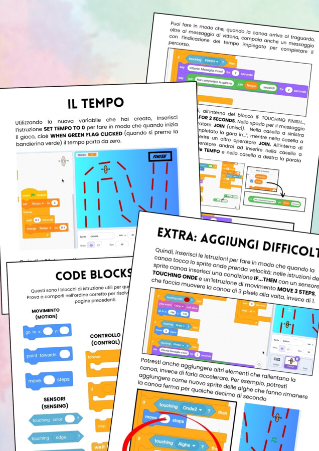 Giochi olimpici con Scratch: la canoa