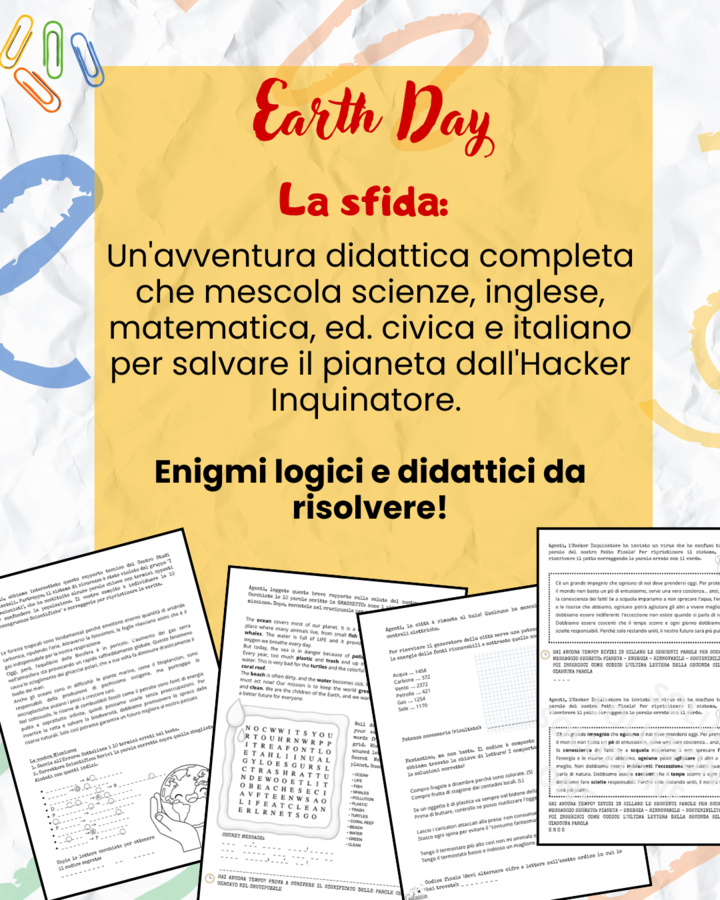 Earth day - Kit Investigativo Multidisciplinare