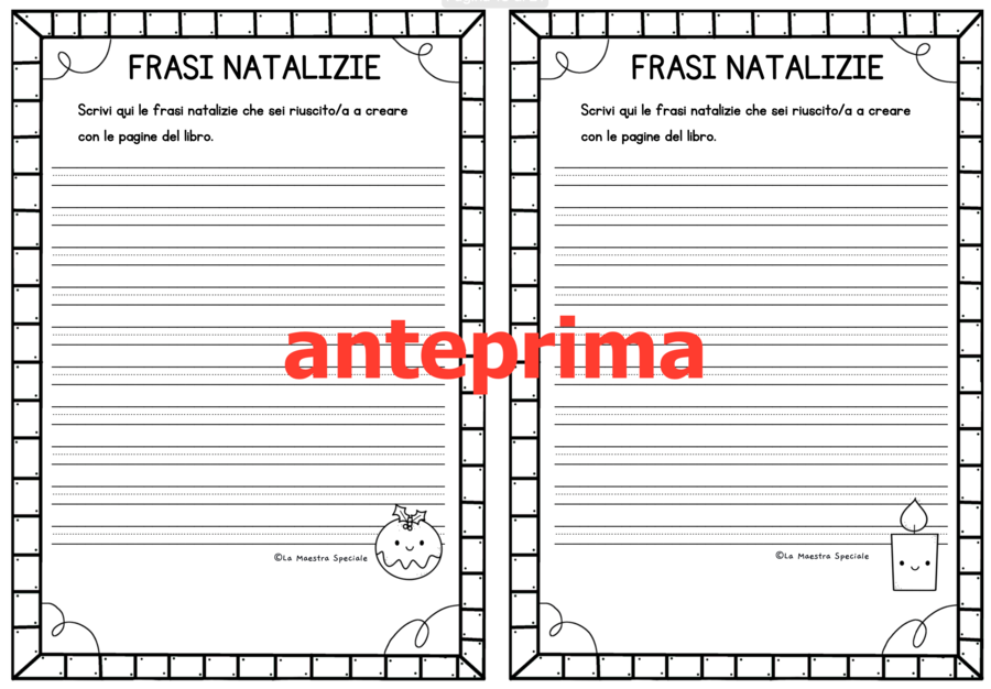 IL LIBRO DELLE FRASI (TEMA NATALE)